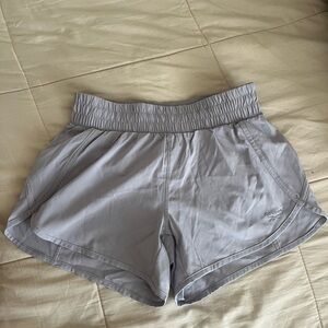 Gray Reebok athletic shorts